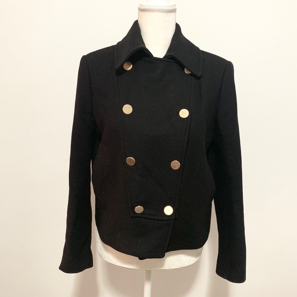 Zara Jackets & Blazers - Zara Woman double breasted black short pea coat L